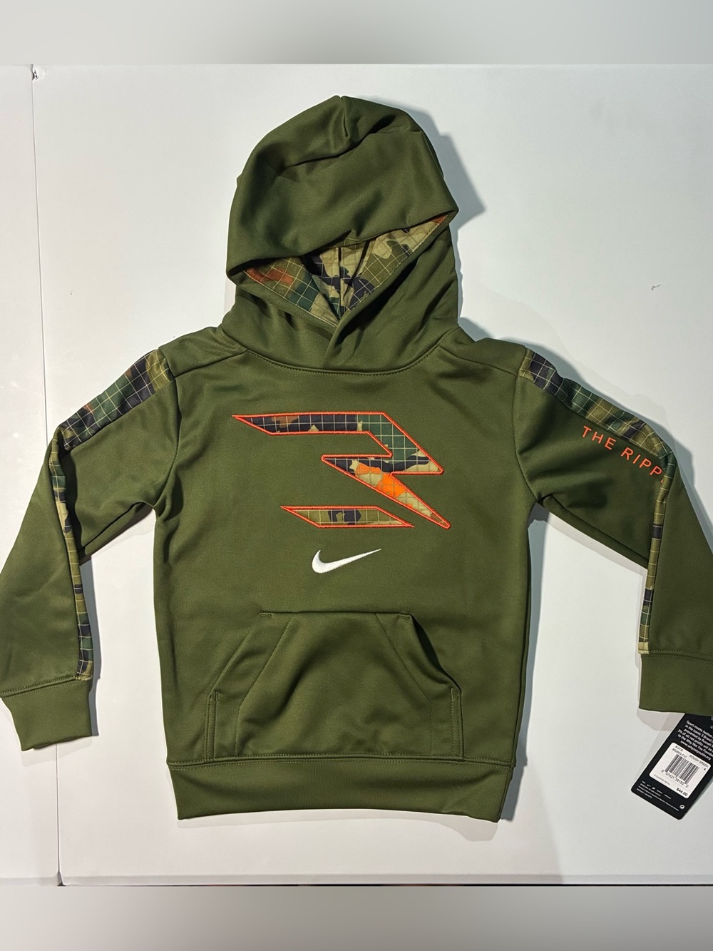 Nike Olive Green Boys’ Hoodie Ripple Effect Hoodie